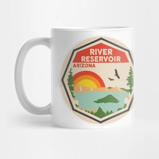 River Reservoir Arizona Colorful Scene Mug